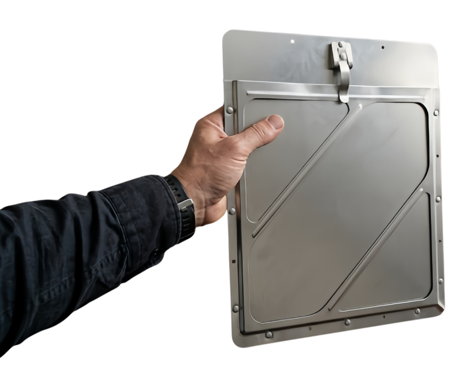 Porta rombo de aluminio